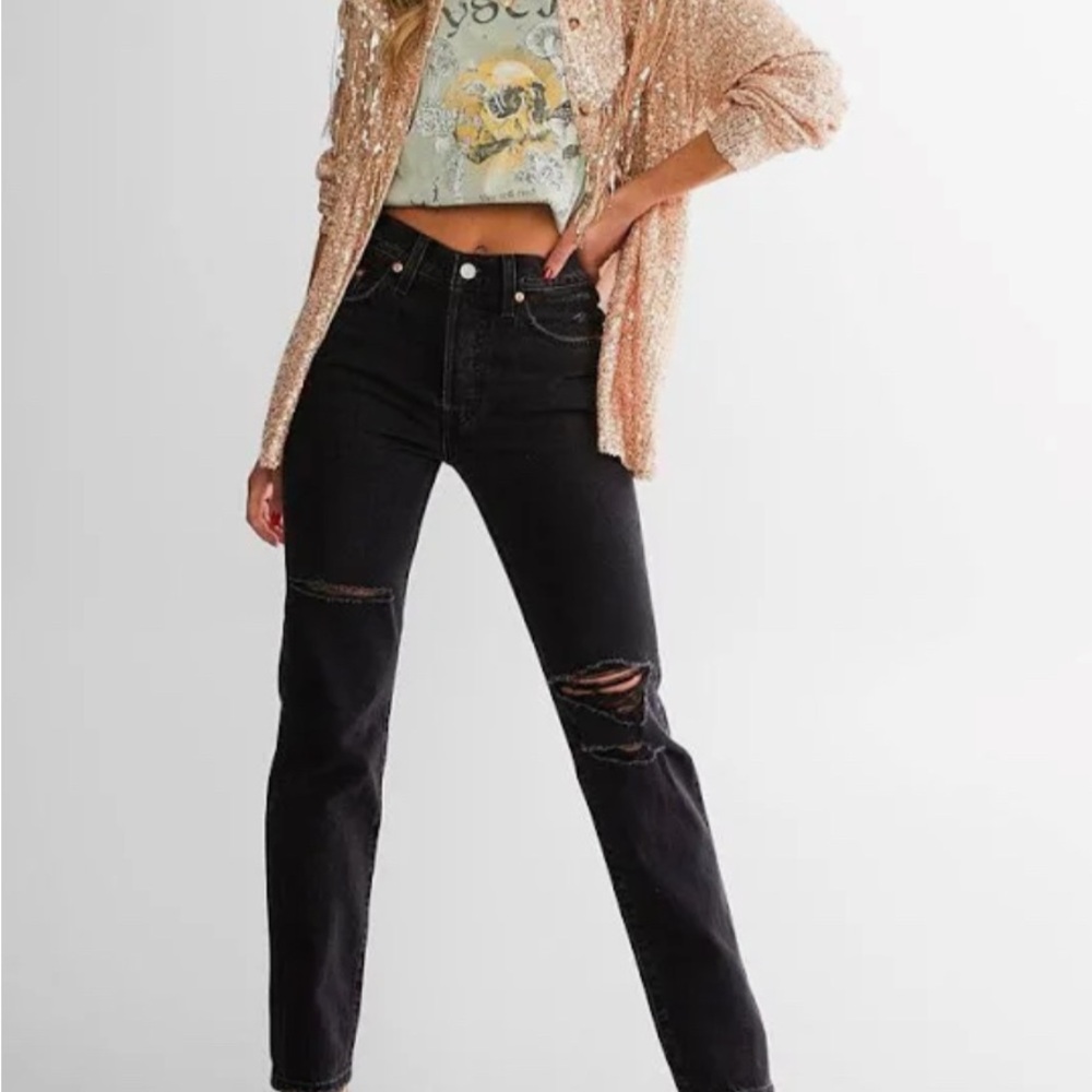 Levi's Black 501 Straight Leg Women's Jeans
